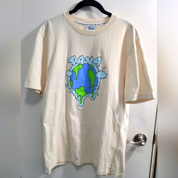 Medium TAVA Clothing Melting Earth Taupe Shirt - Picture 2 of 10